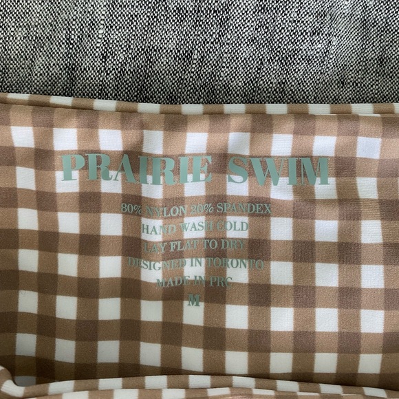 NWT Prairie Swim Montauk Bikini Summer Gingham Size M - Picture 5 of 5
